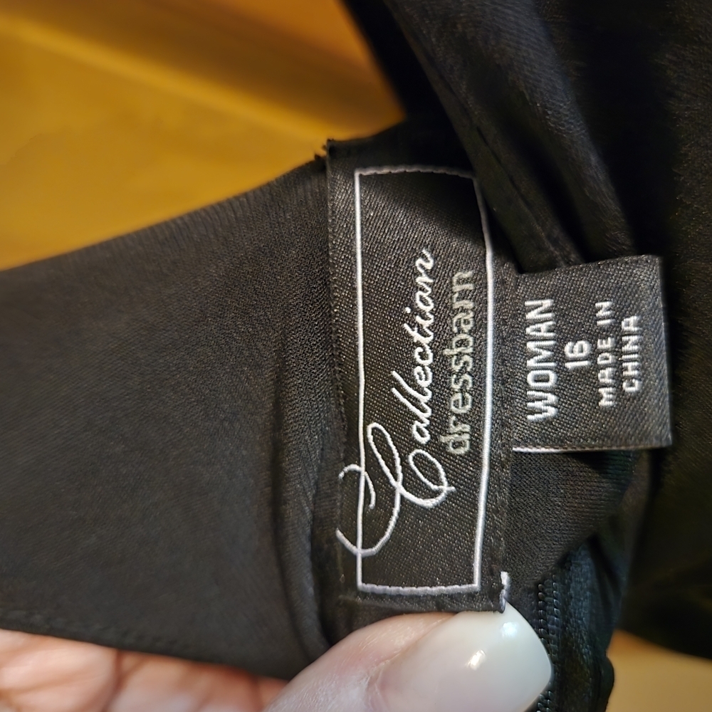 Dress Barn Black and Blue Cocktail Dress - Picture 2 of 6